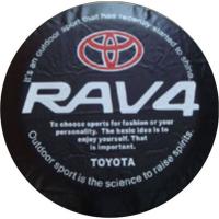 Чехол запасного колеса для внедорожников Toyota RAV4 с логотипом, размер 15, 16 и 17 дюймов
