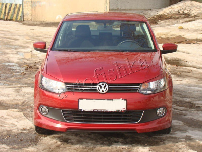 Volkswagen Polo sedan (10 – 15) юбка переднего бампер