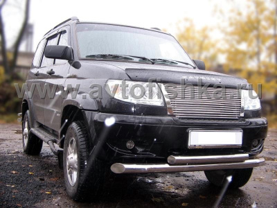 UAZ Patriot (2008-) решетка радиатора из полированной нержавеющей стали